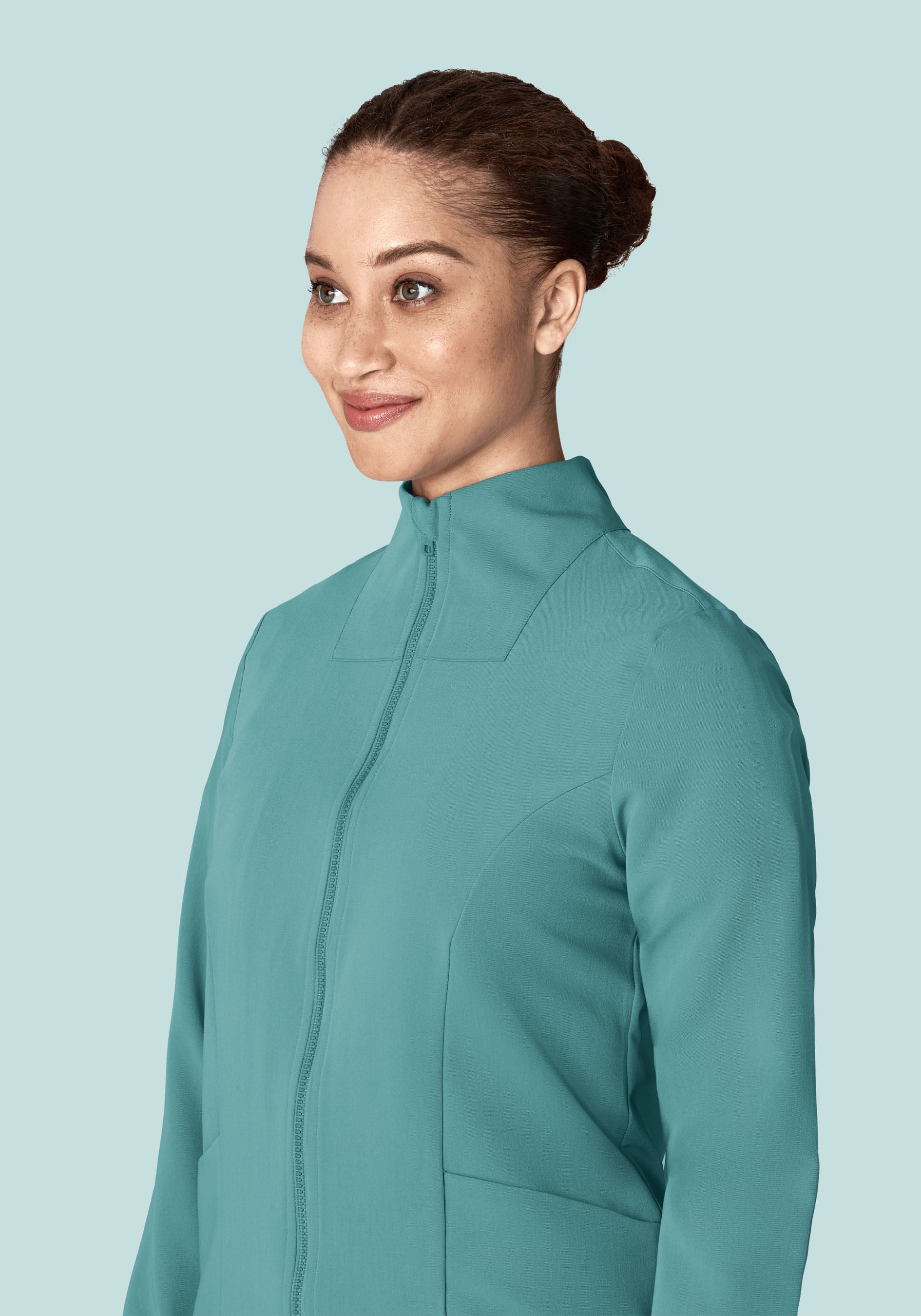 Women's Modern Scrub Jacket Oasis - Image 2