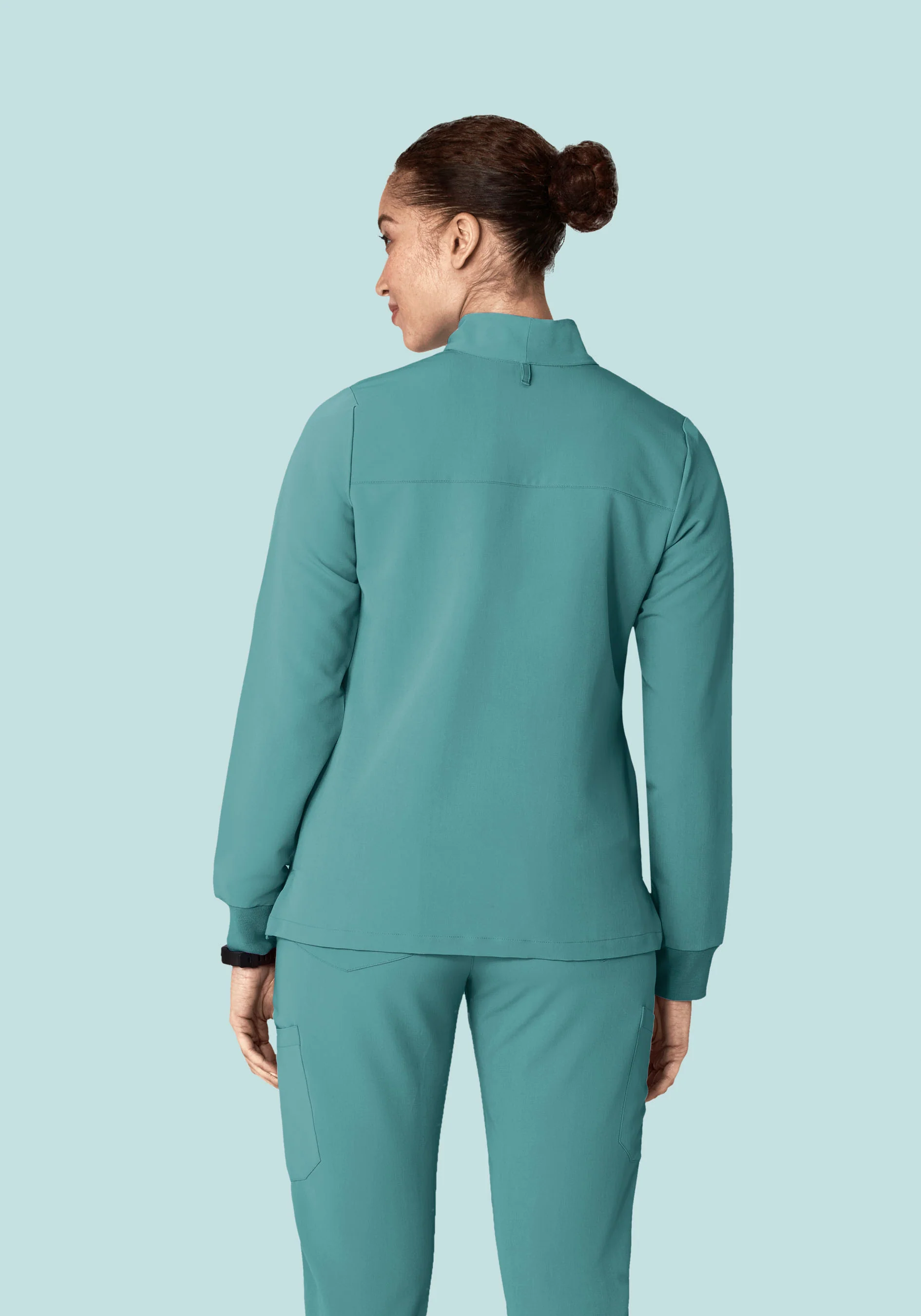 Women's Modern Scrub Jacket Oasis - Image 3