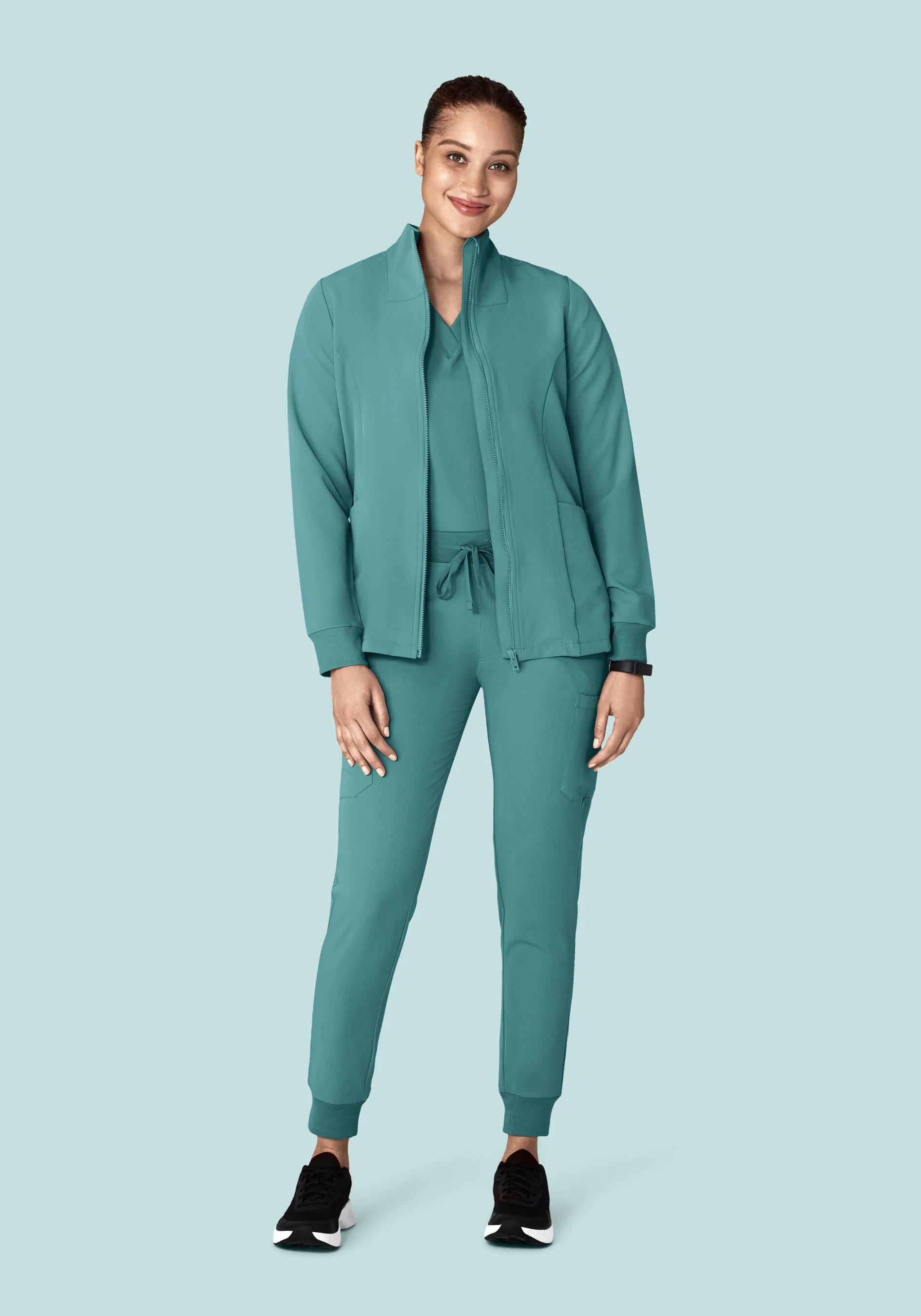 Women's Modern Scrub Jacket Oasis - Image 5