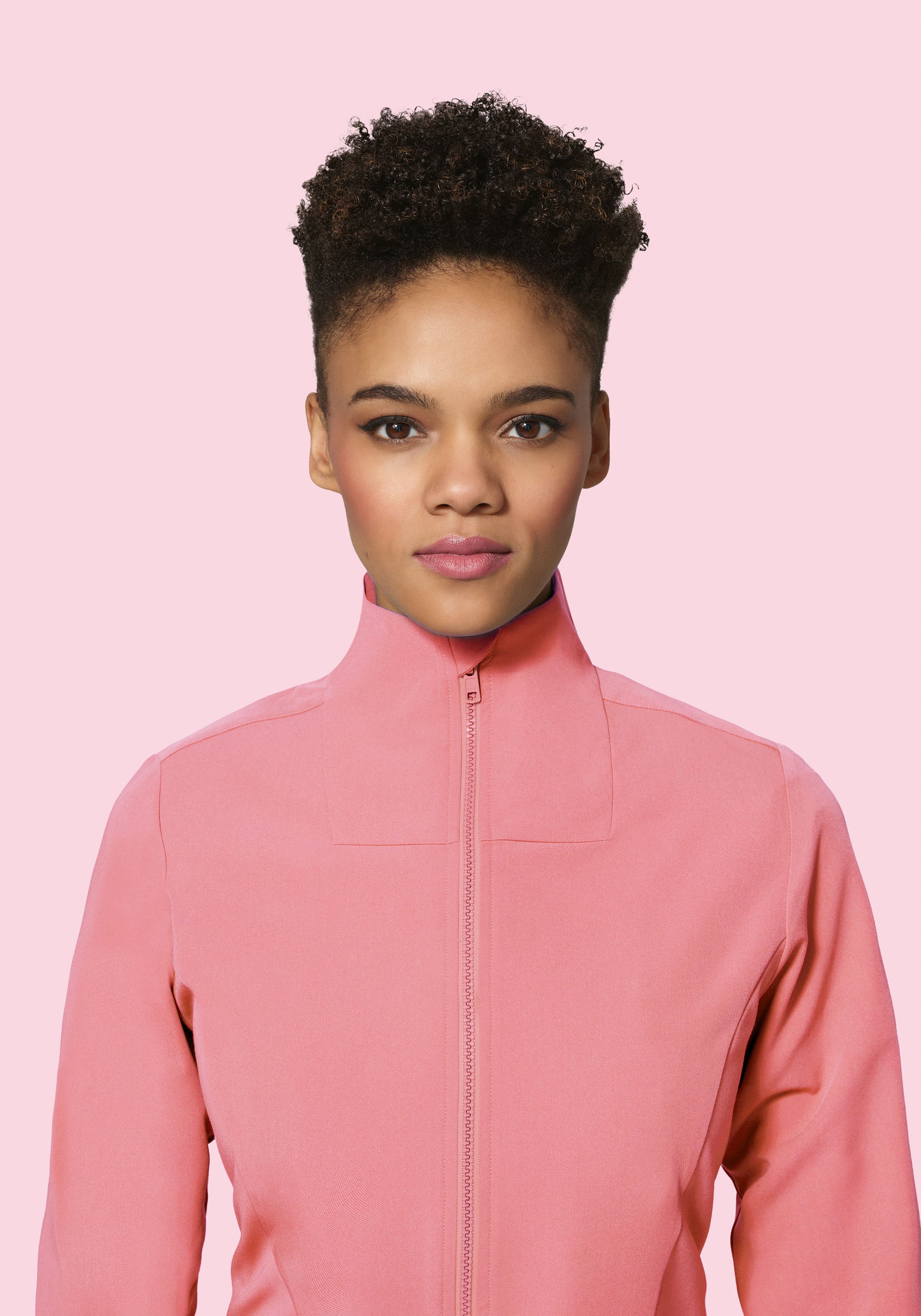 Women's Modern Scrub Jacket Peony - Image 3