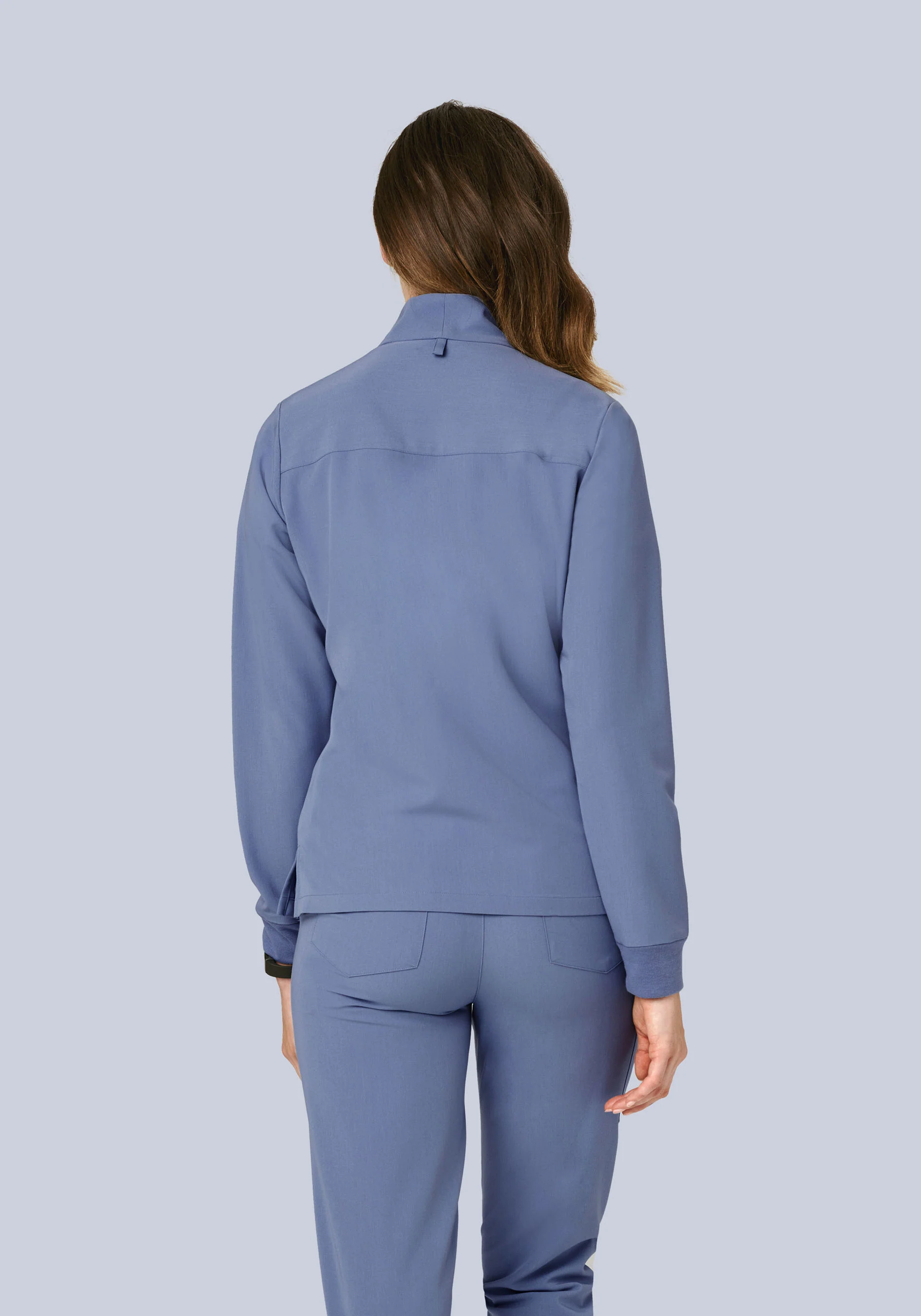 Women's Modern Scrub Jacket Periwinkle - Image 4