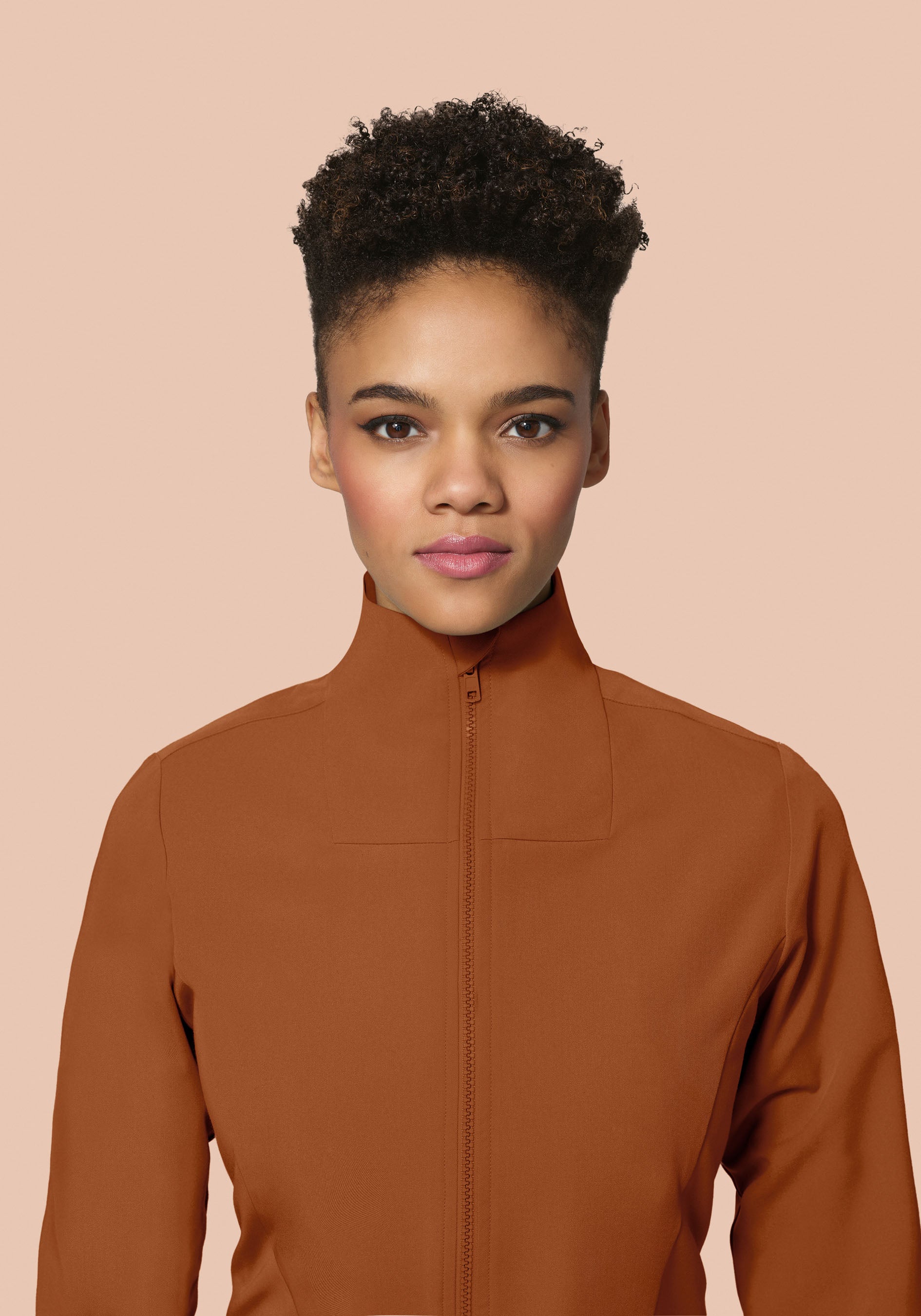 Women's Modern Scrub Jacket Roasted Pecan - Image 3