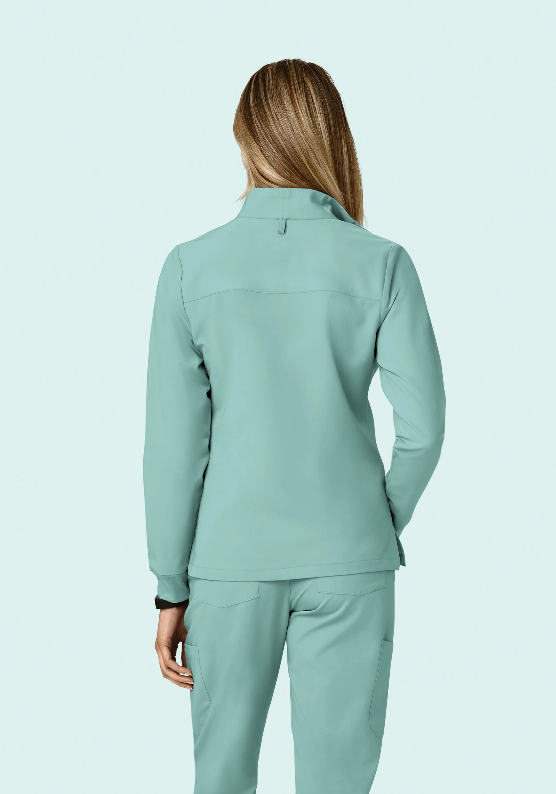 Women's Modern Scrub Jacket Tourmaline - Image 6