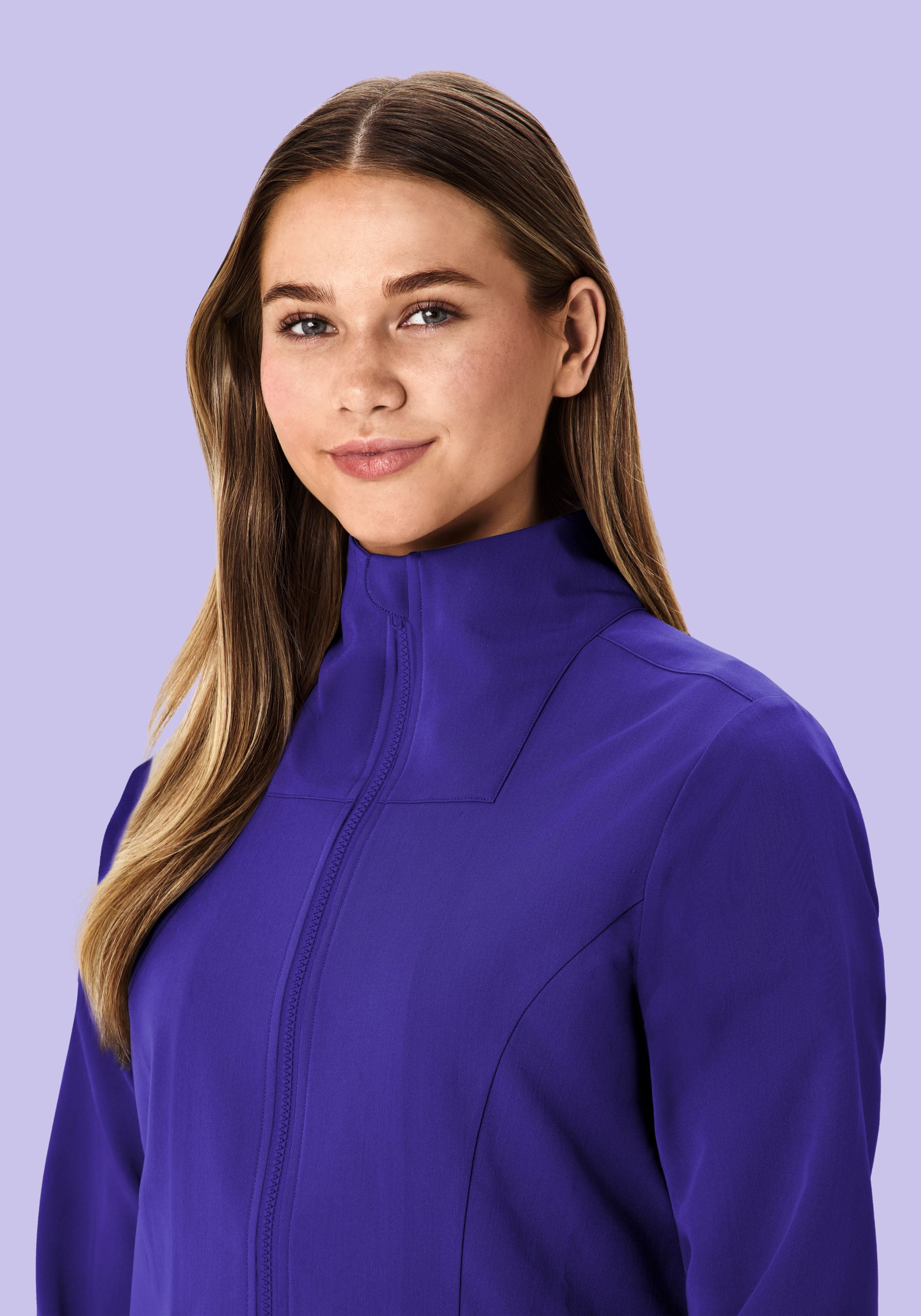 Women's Modern Scrub Jacket True Grape - Image 3