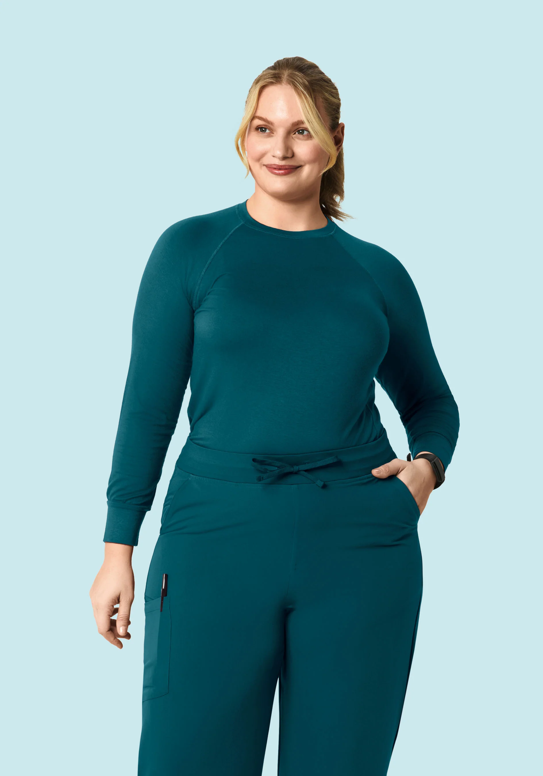 Women's Underscrubs Caribbean Blue - Image 8