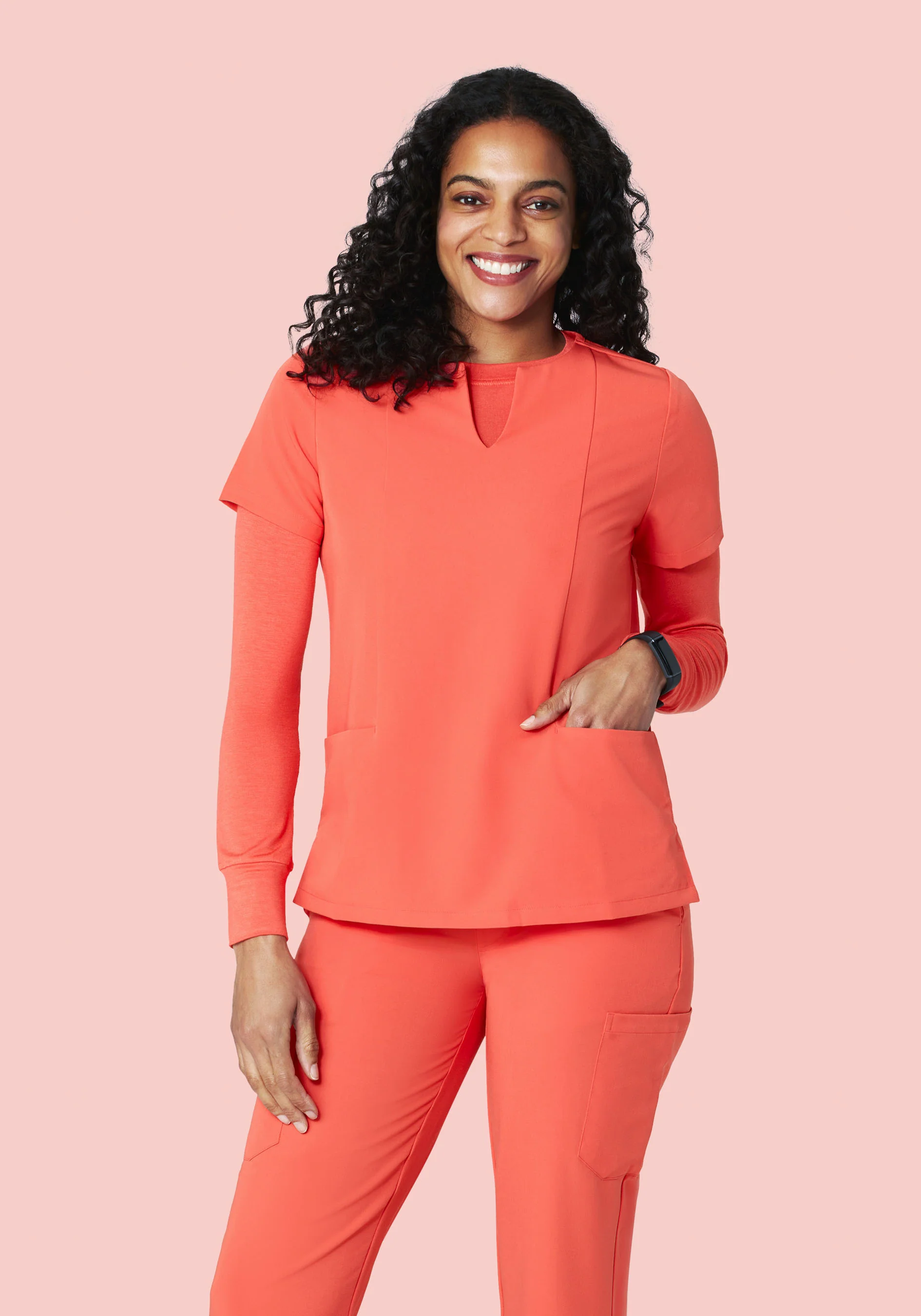 Women's Underscrubs Coral - Image 3