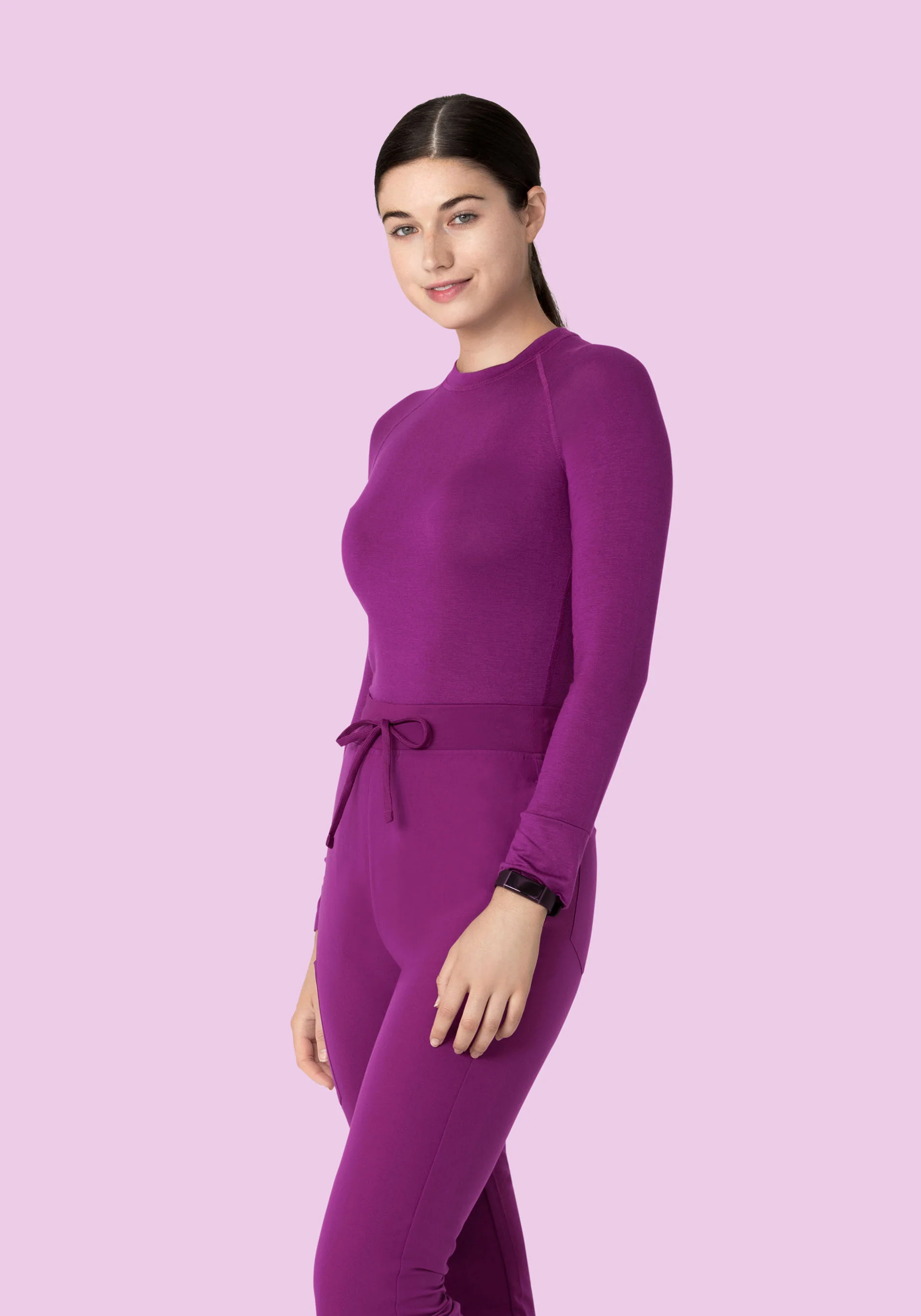 Women's Underscrubs Dark Orchid - Image 3