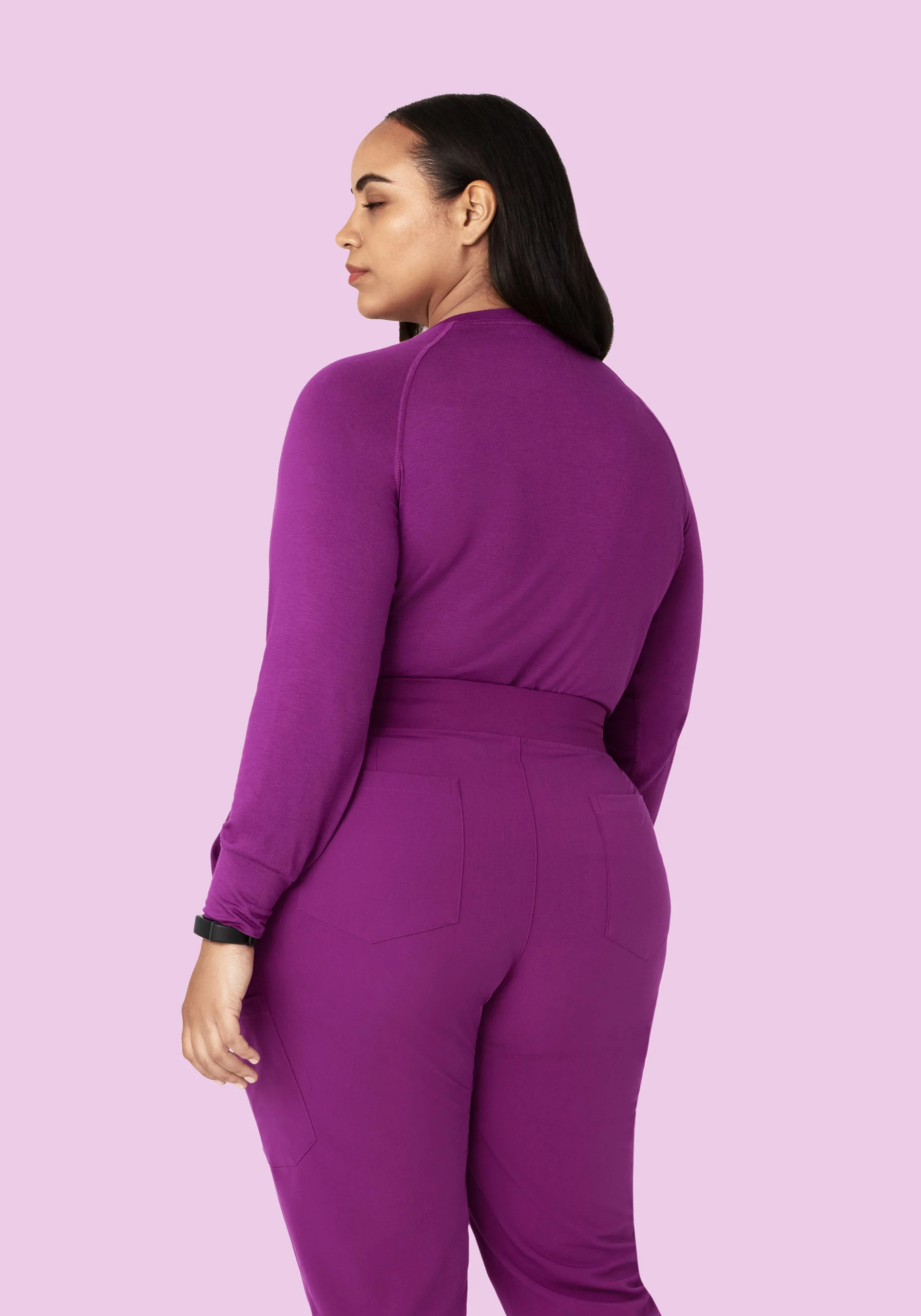Women's Underscrubs Dark Orchid - Image 6