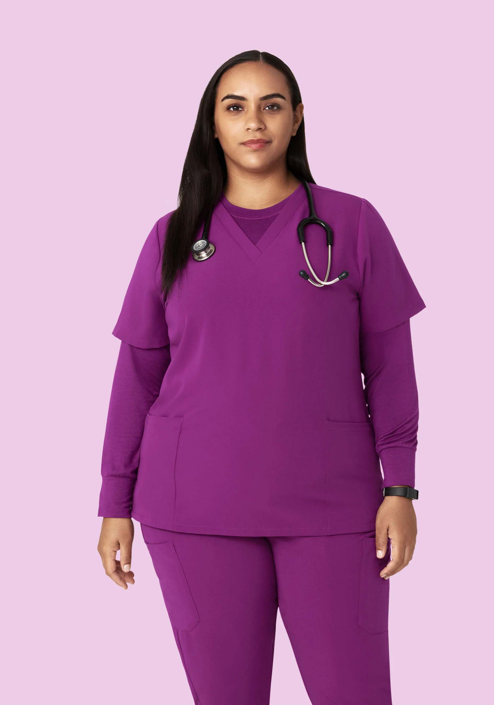 Women's Underscrubs Dark Orchid - Image 7