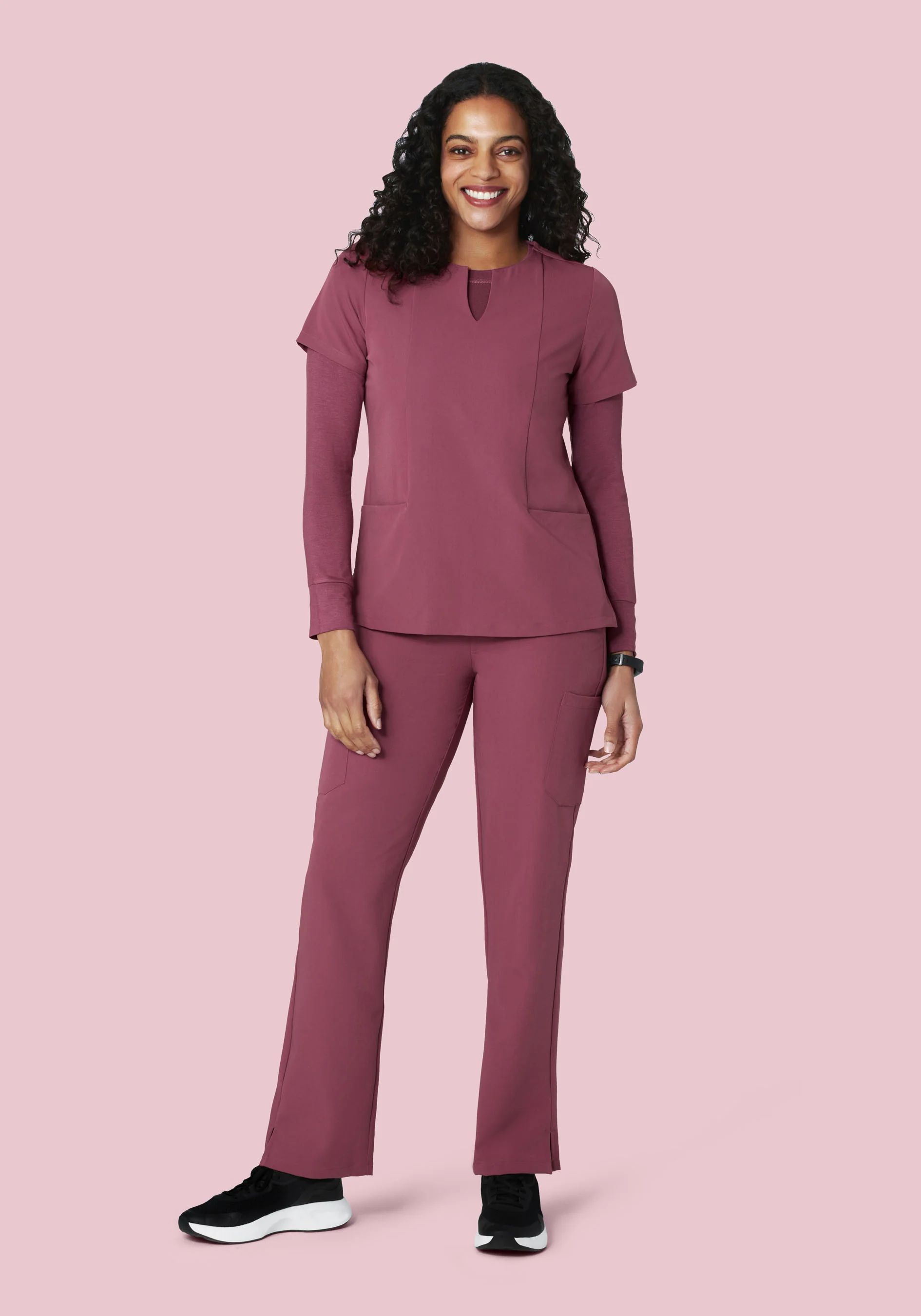 Women's Underscrubs Deep Mauve - Image 3