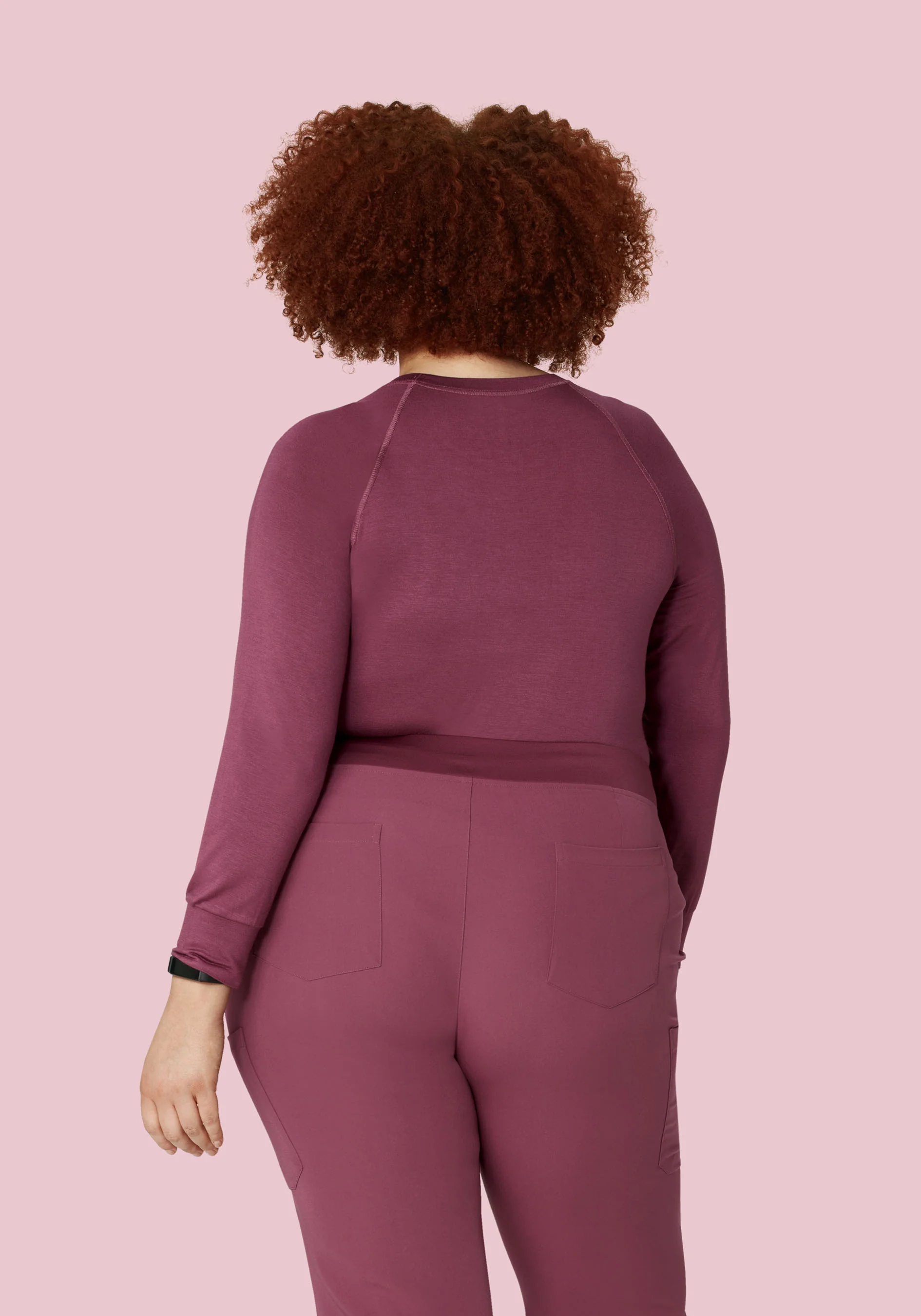 Women's Underscrubs Deep Mauve - Image 5