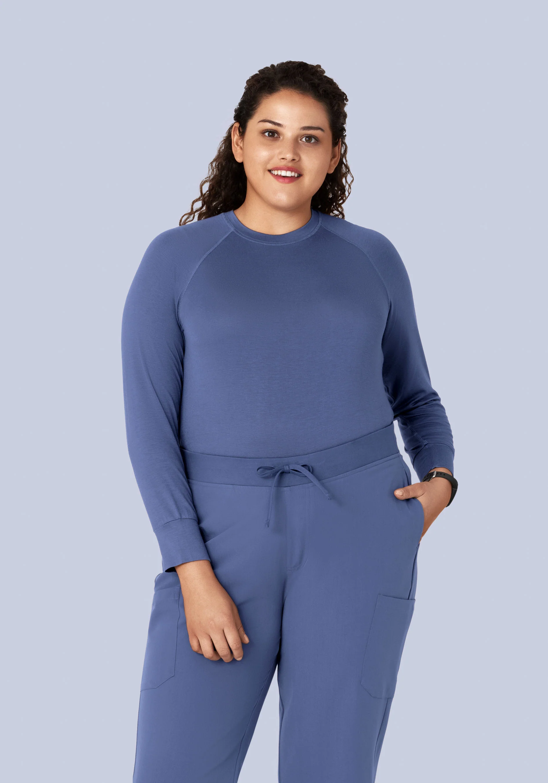 Women's Underscrubs Deep Periwinkle - Image 4