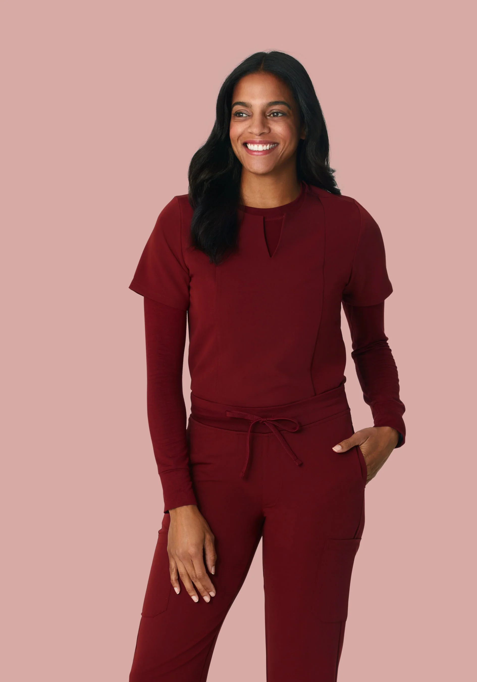 Women's Underscrubs Fired Brick - Image 3