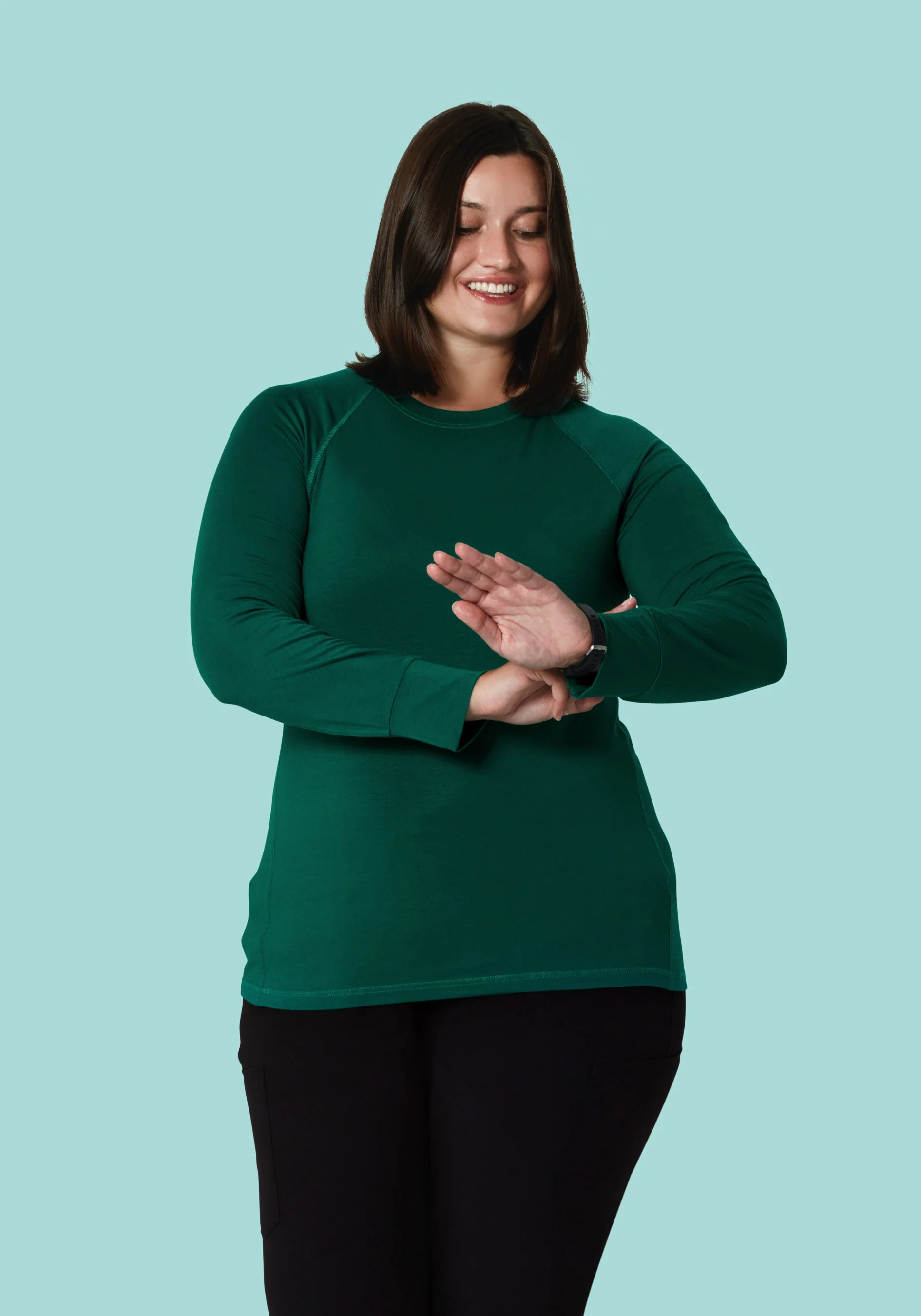 Women's Underscrubs Hunter Green - Image 3