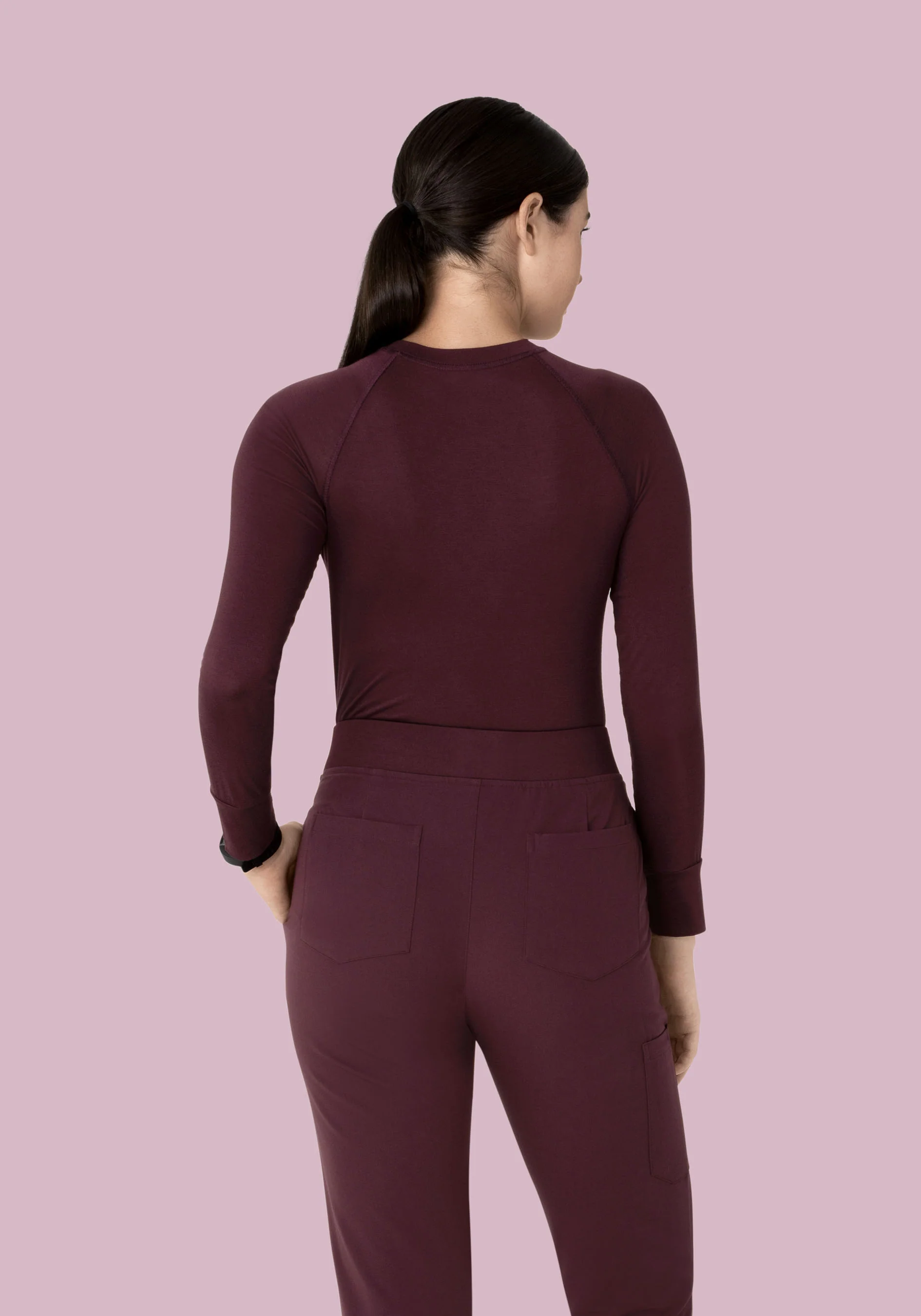 Women's Underscrubs Merlot - Image 2