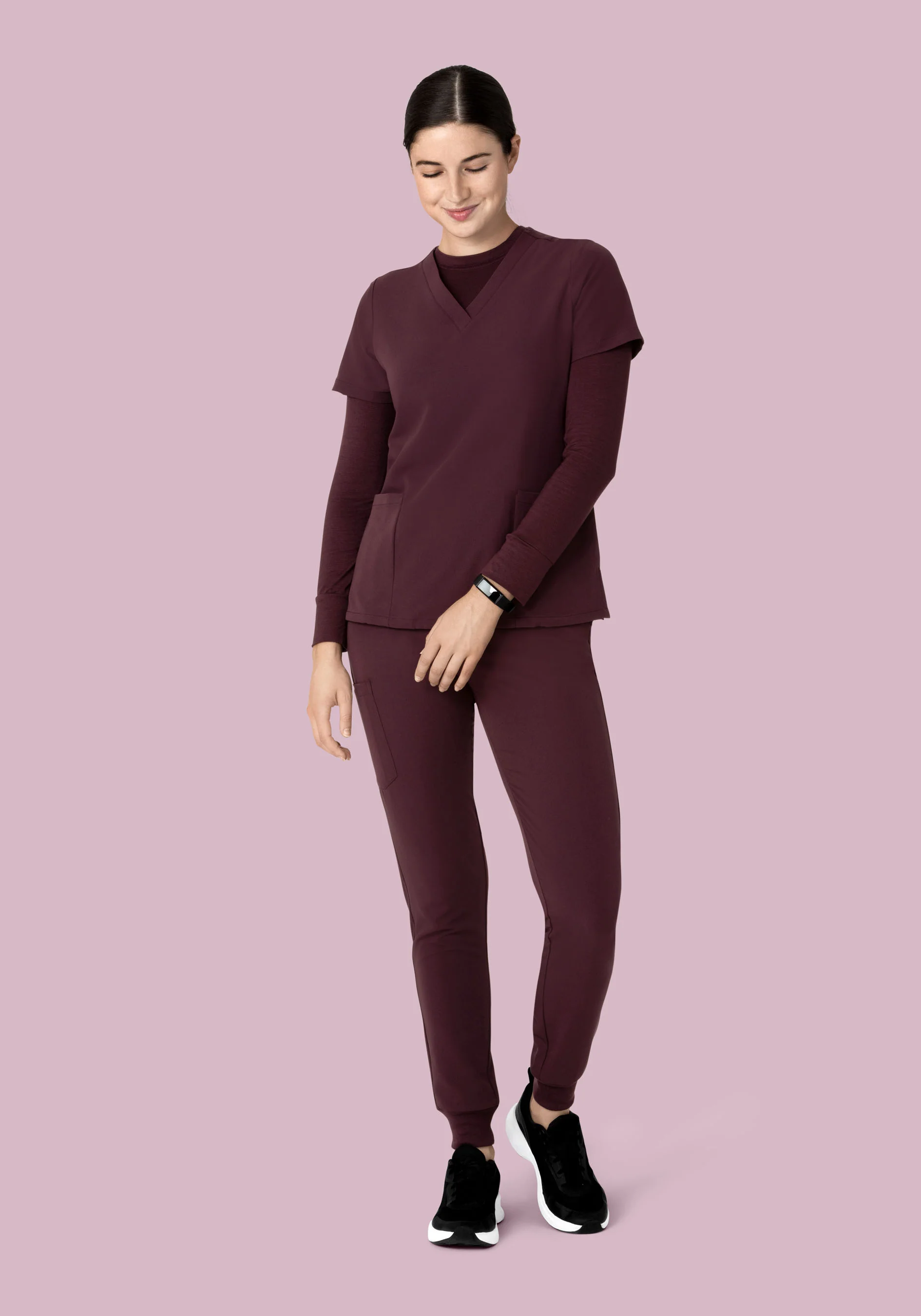 Women's Underscrubs Merlot - Image 3