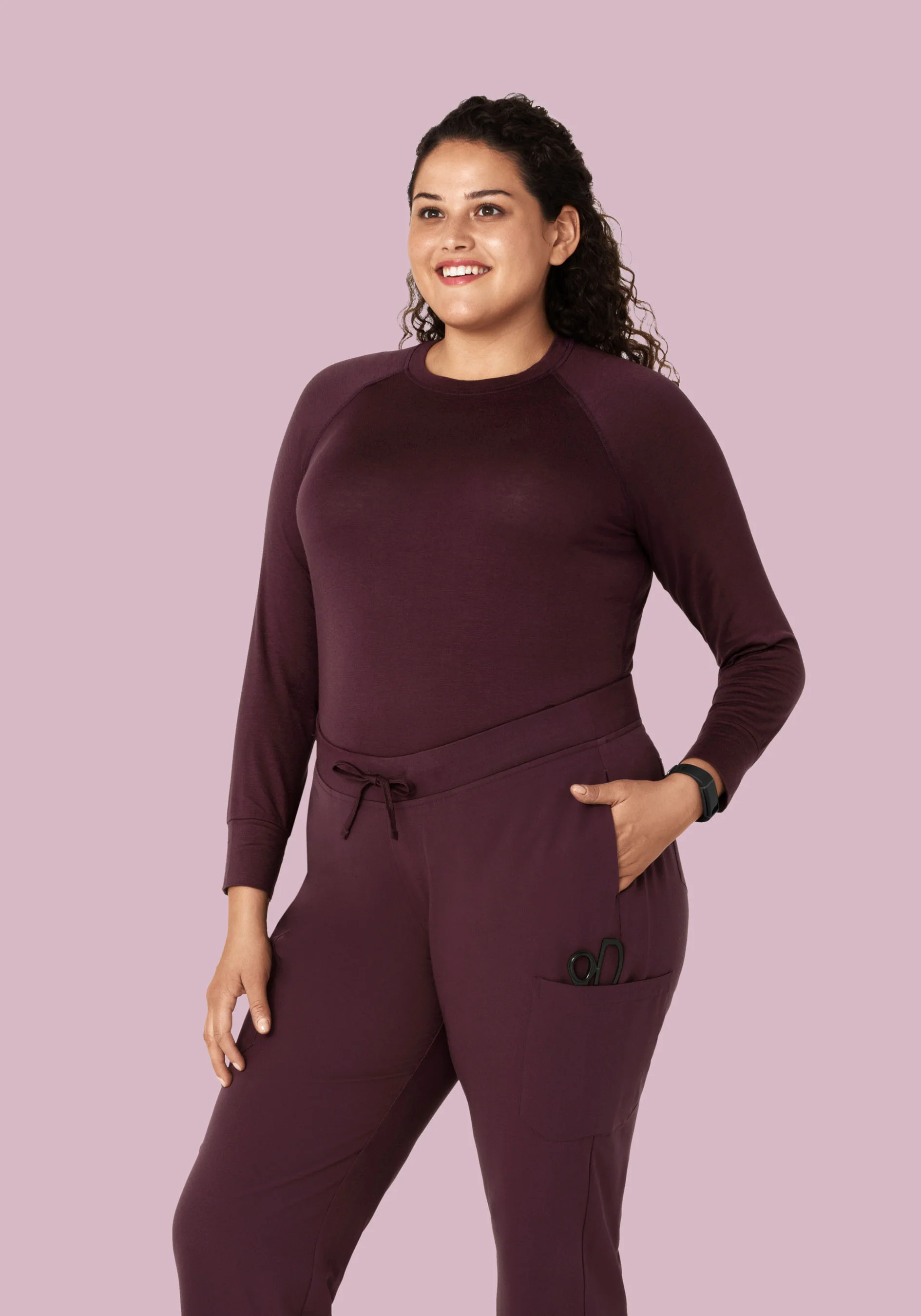 Women's Underscrubs Merlot - Image 4