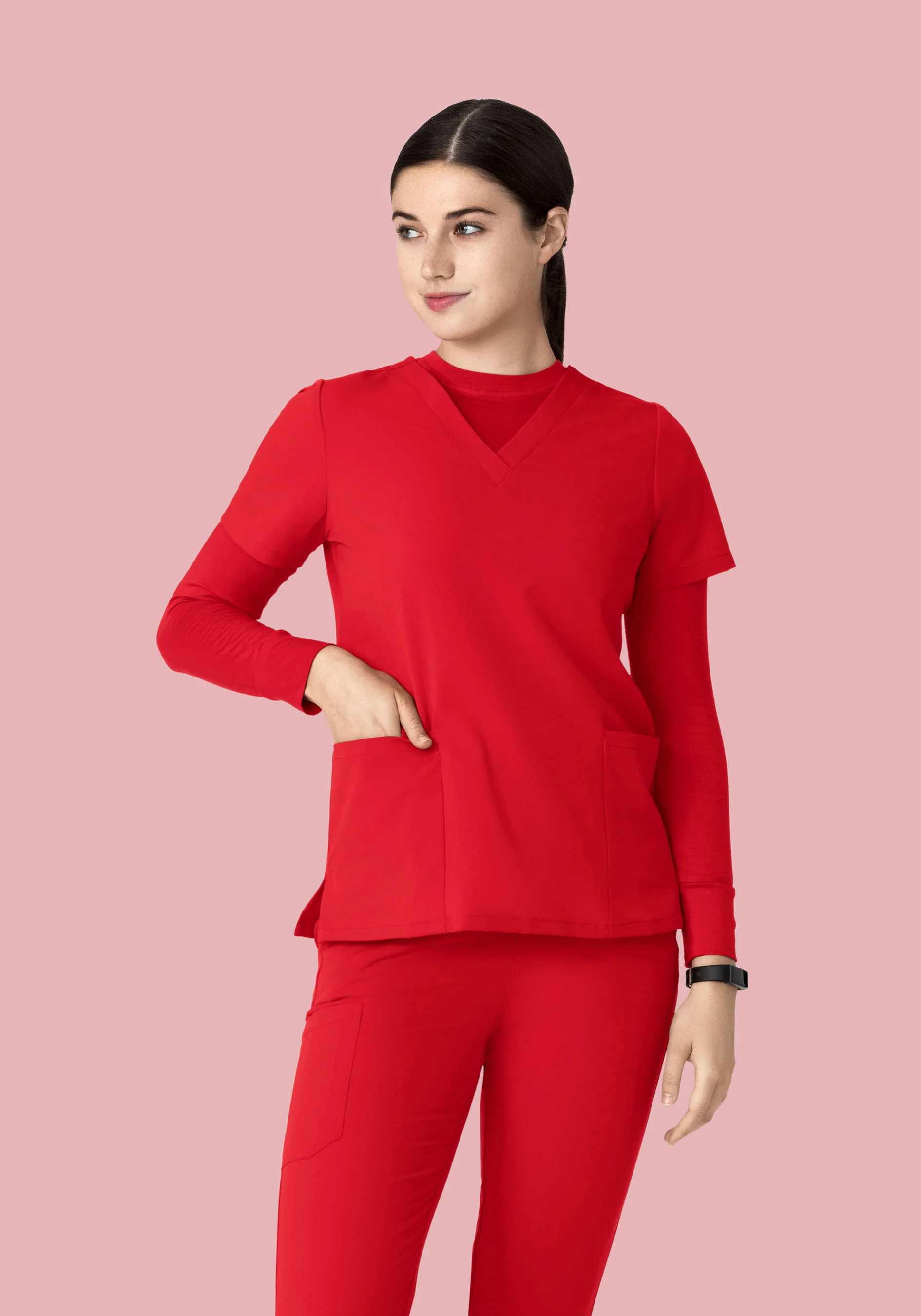 Women's Underscrubs Poppy Red - Image 2