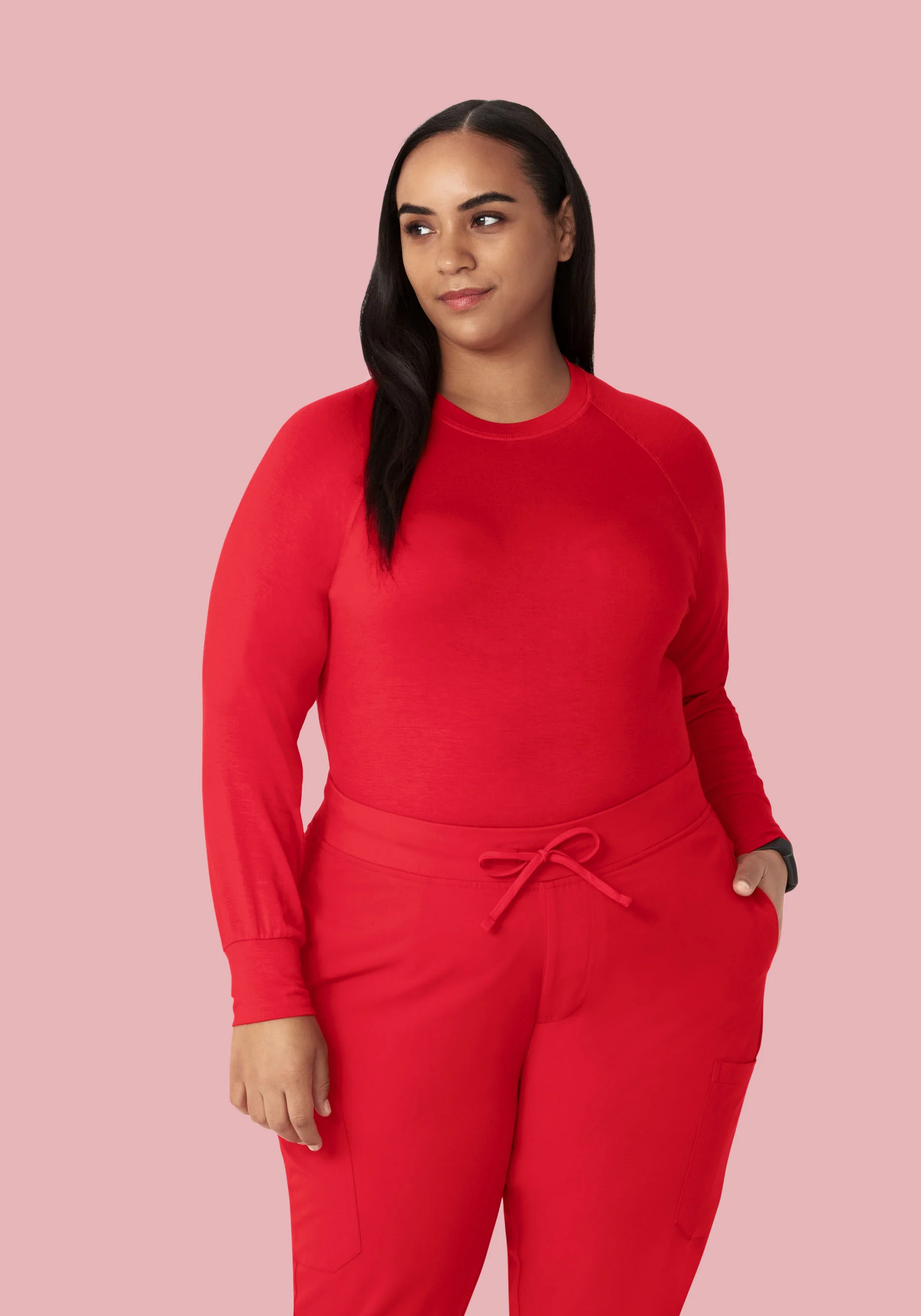 Women's Underscrubs Poppy Red - Image 5