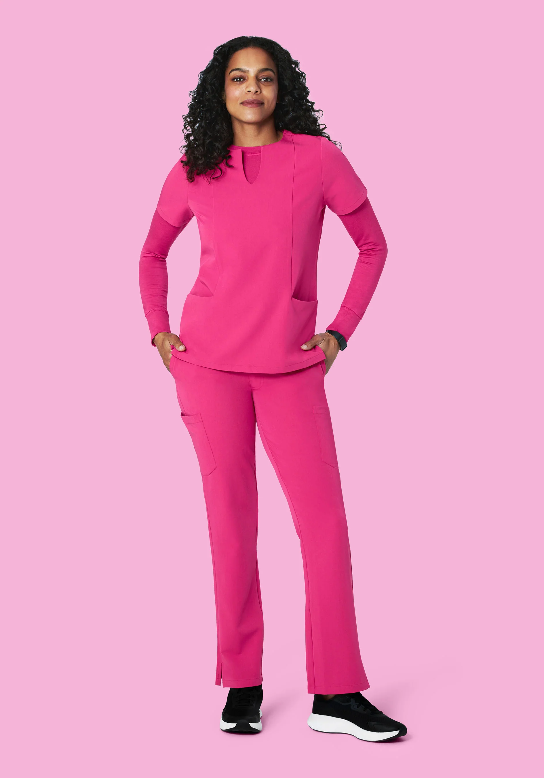 Women's Underscrubs Shocking Pink - Image 2