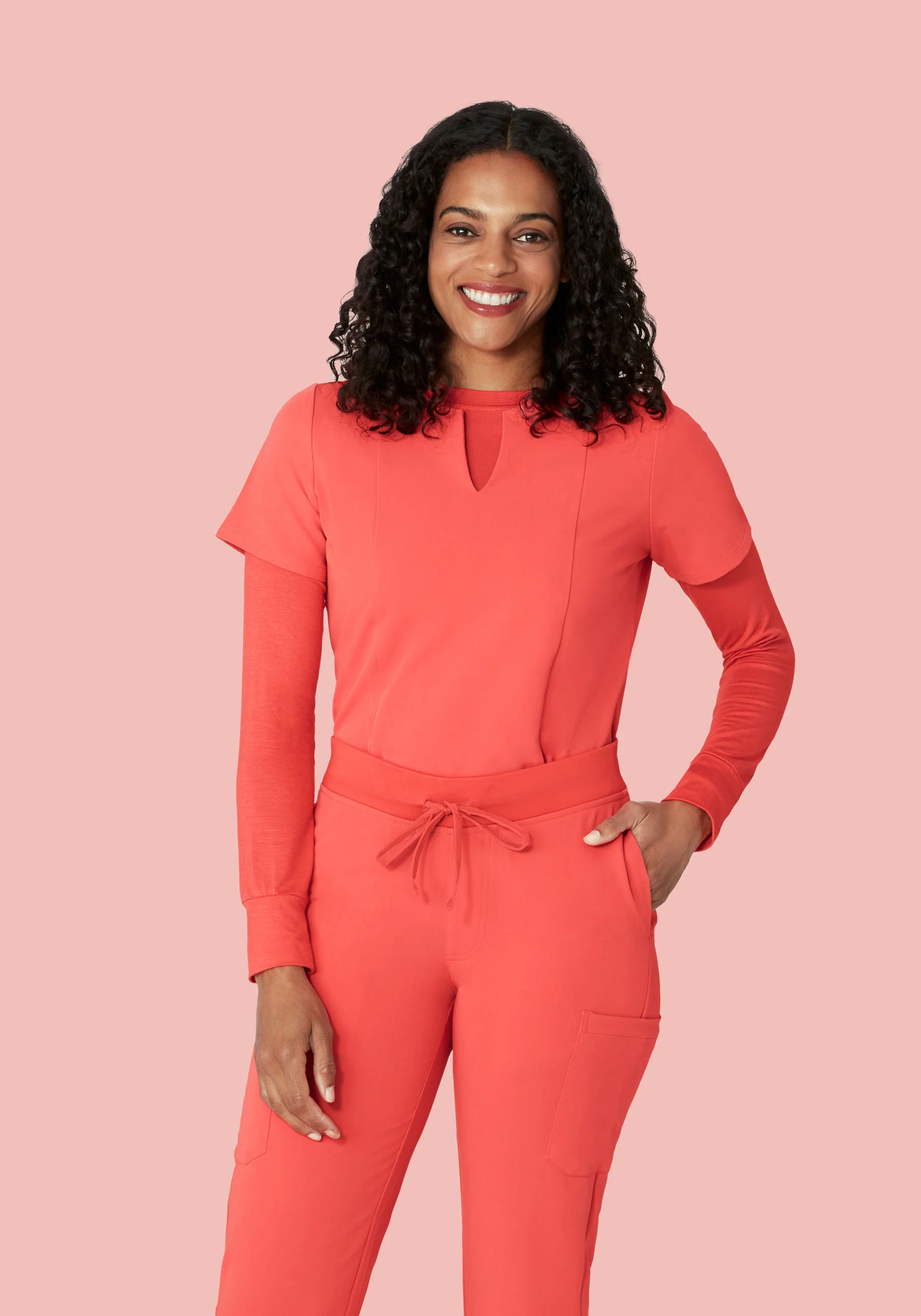 Women's Underscrubs Sunkissed Coral - Image 2
