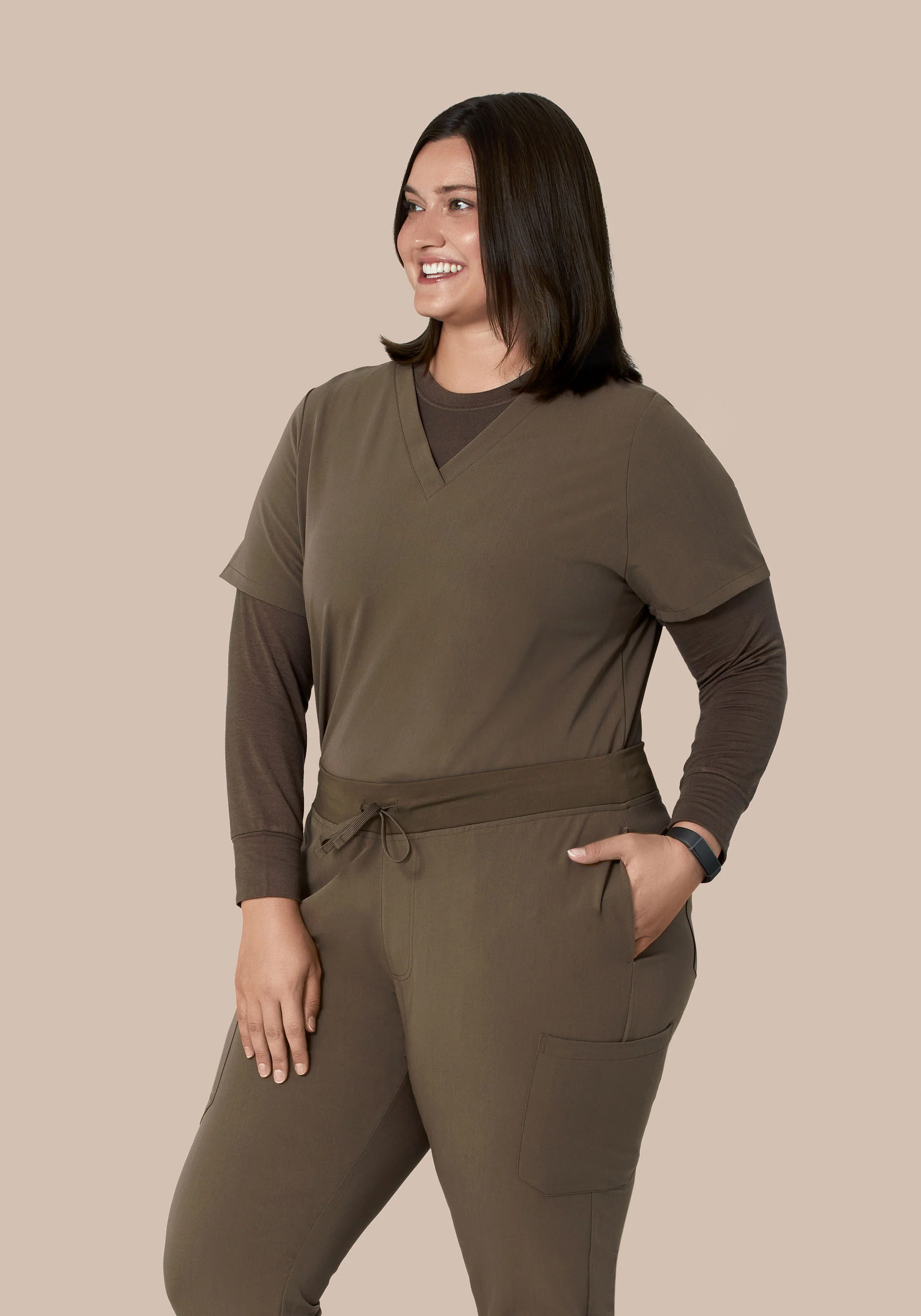 Women's Underscrubs Truffle - Image 5