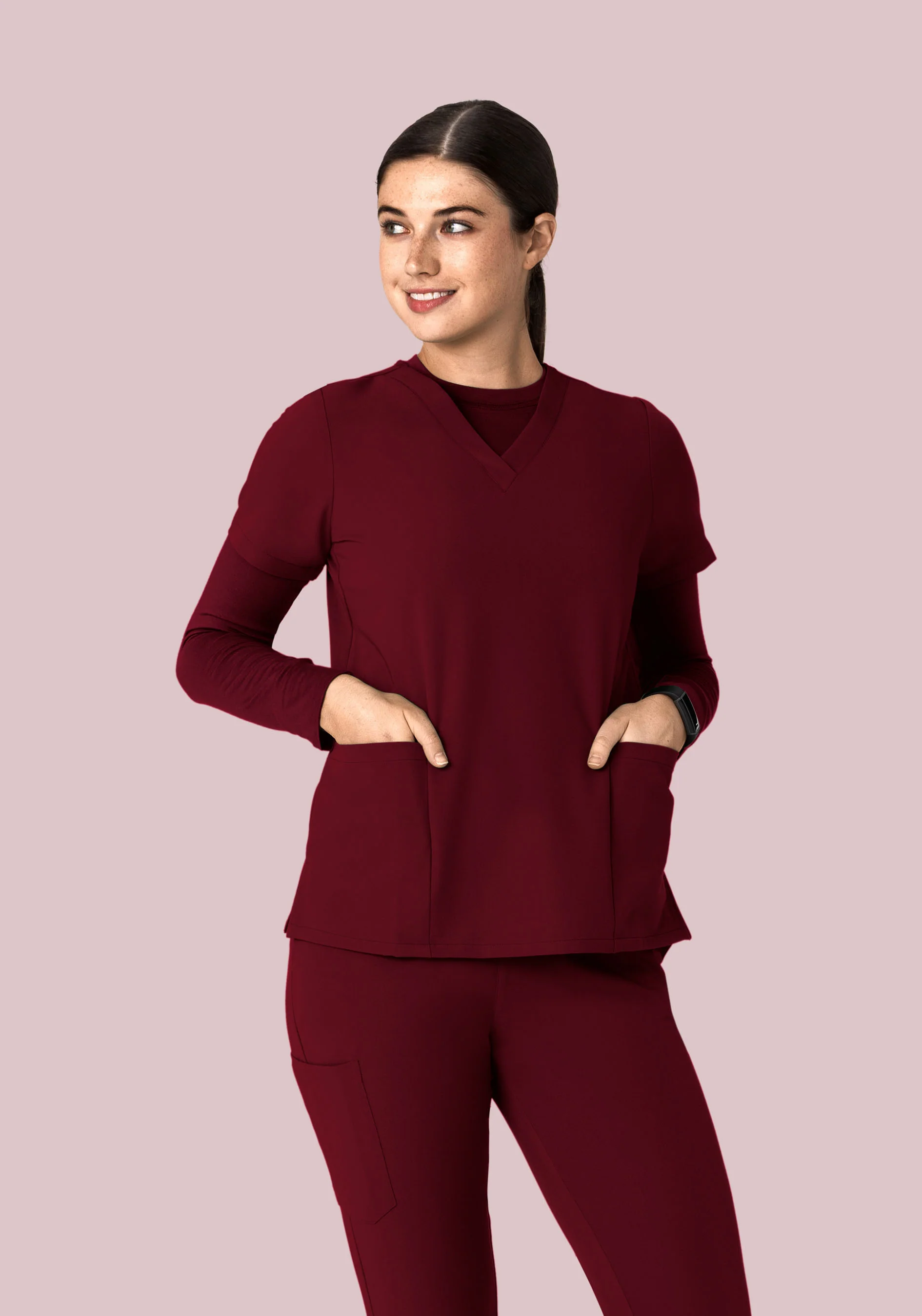 Women's Underscrubs Wine - Image 5