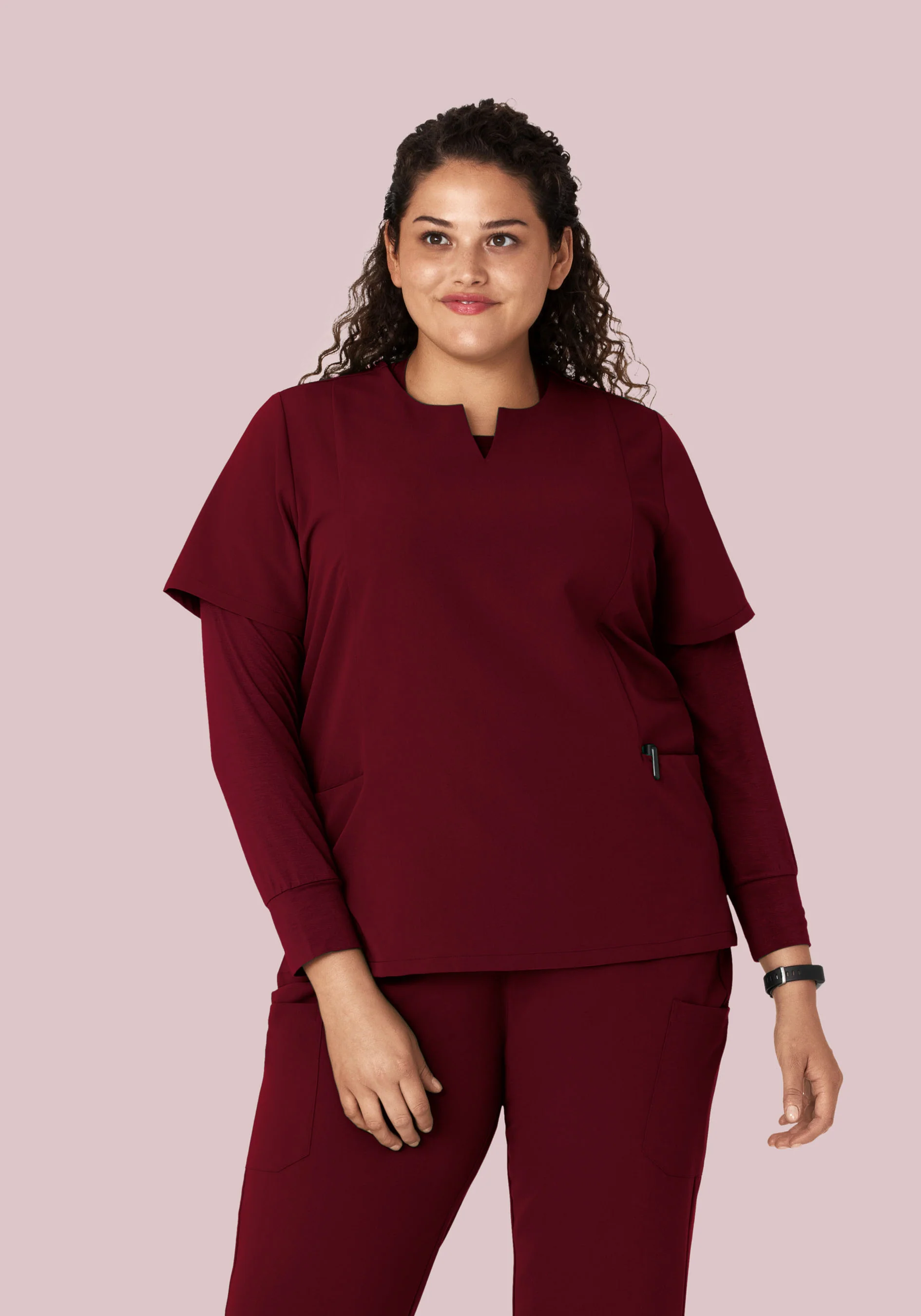 Women's Underscrubs Wine - Image 8